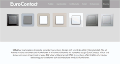 Desktop Screenshot of eurocontact.se